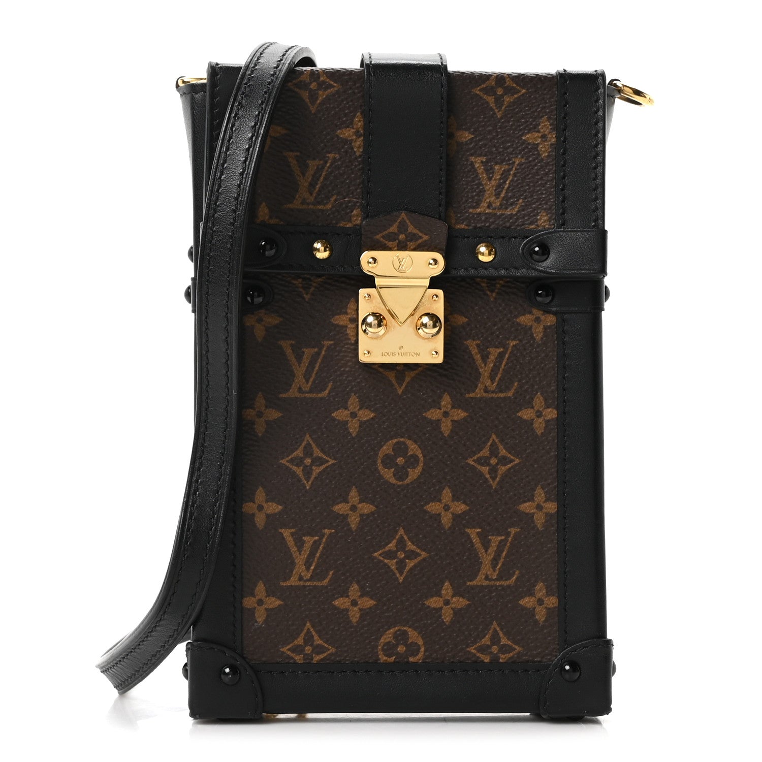 Louis Vuitton Monogram Pochette Trunk Verticale Black