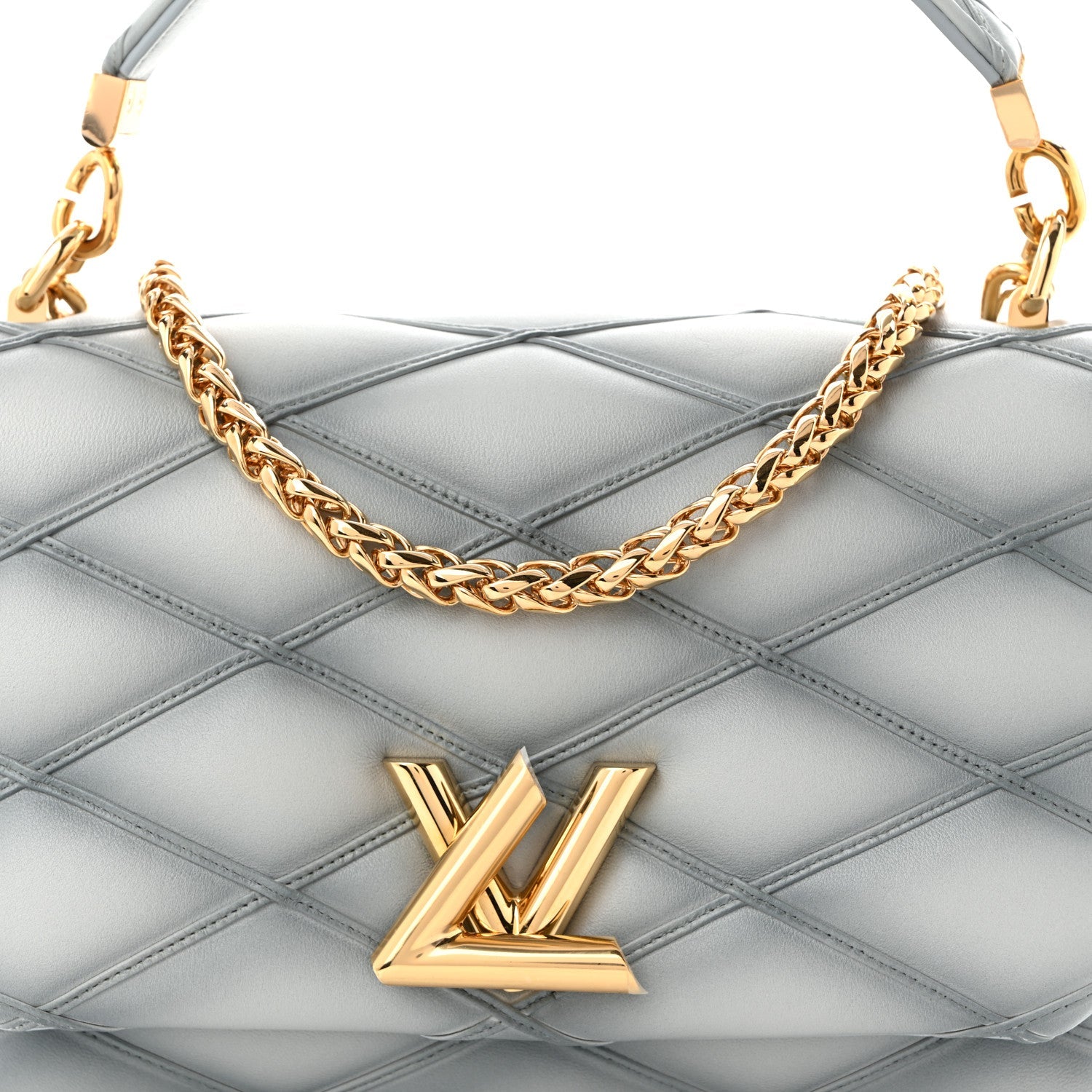 Louis Vuitton Lambskin Malletage GO-14 MM Ecume