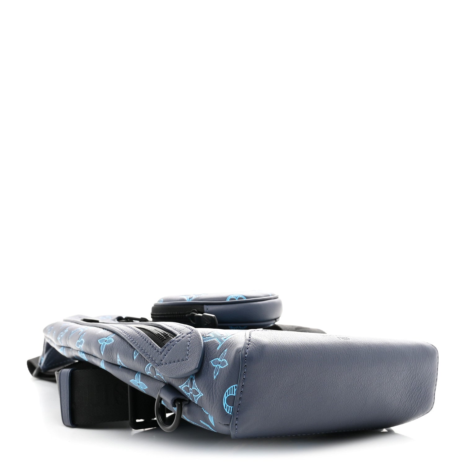 Louis Vuitton Monogram Shadow Duo Slingbag Navy River Blue