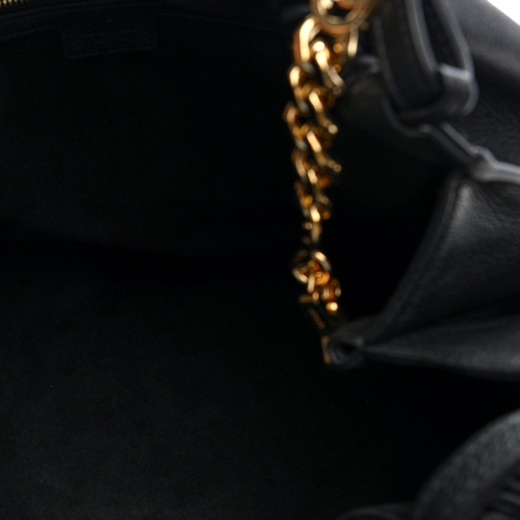 Gucci Calfskin Large Blondie Tote  Black