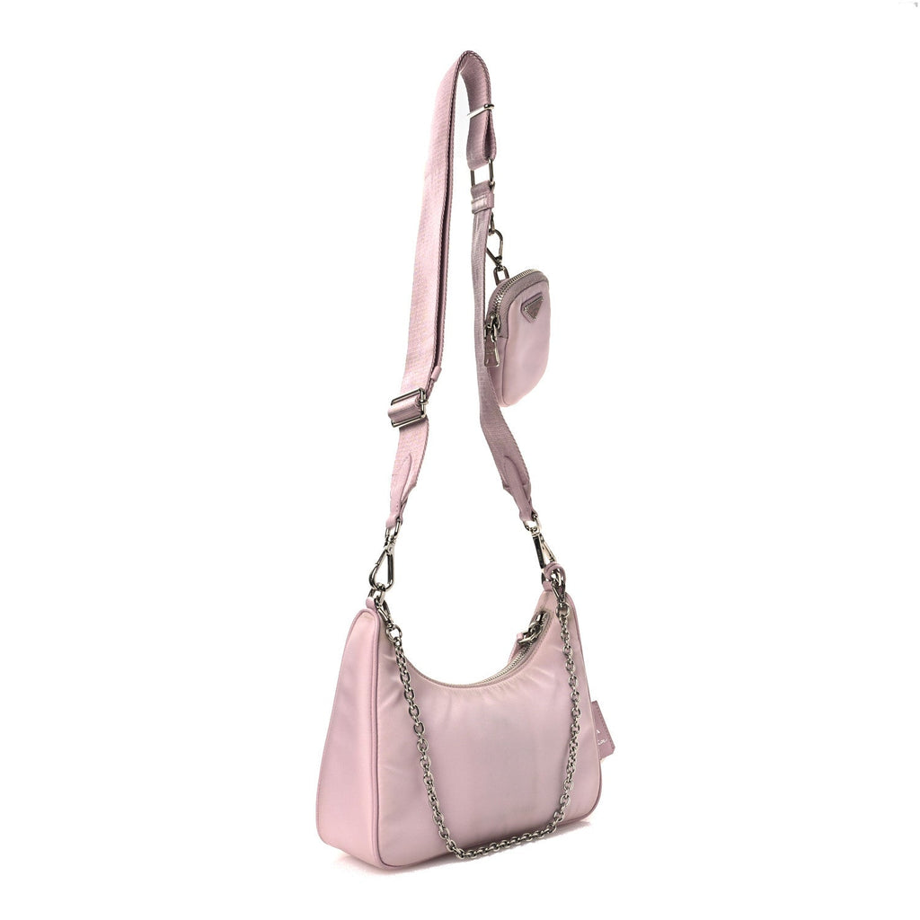 Prada Nylon Re-Edition 2005 Shoulder Bag Alabastro