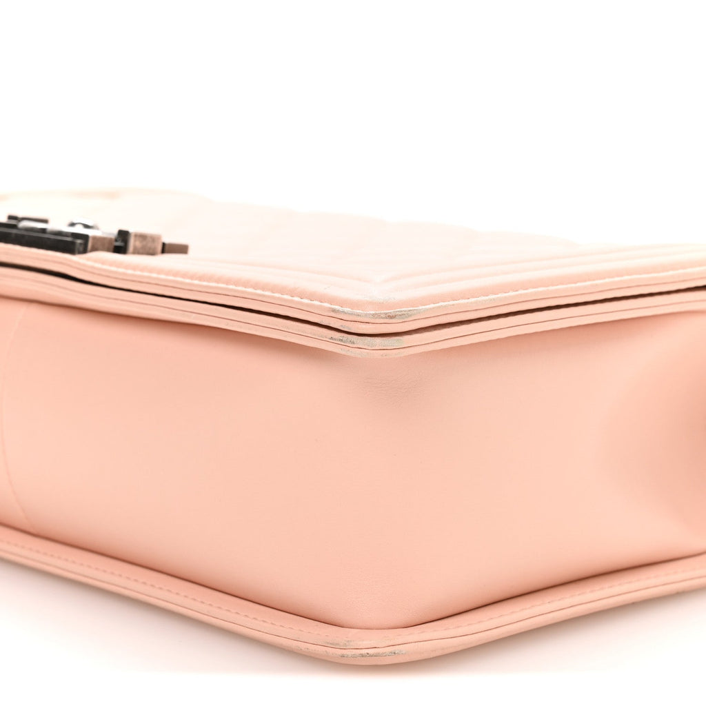 Chanel Calfskin New Medium Boy Flap Pink