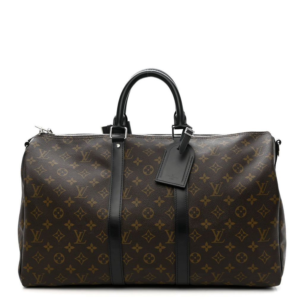 Louis Vuitton Monogram Macassar Keepall Bandouliere 45