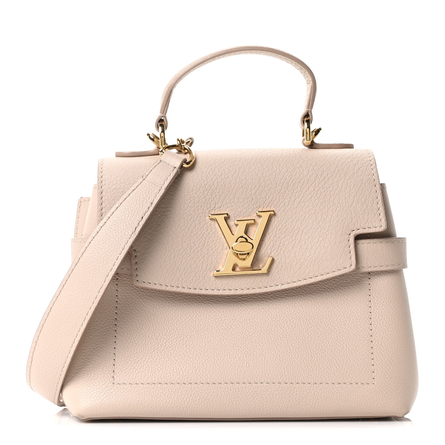 Louis Vuitton Soft Calfskin Mini Lockme Ever Greige