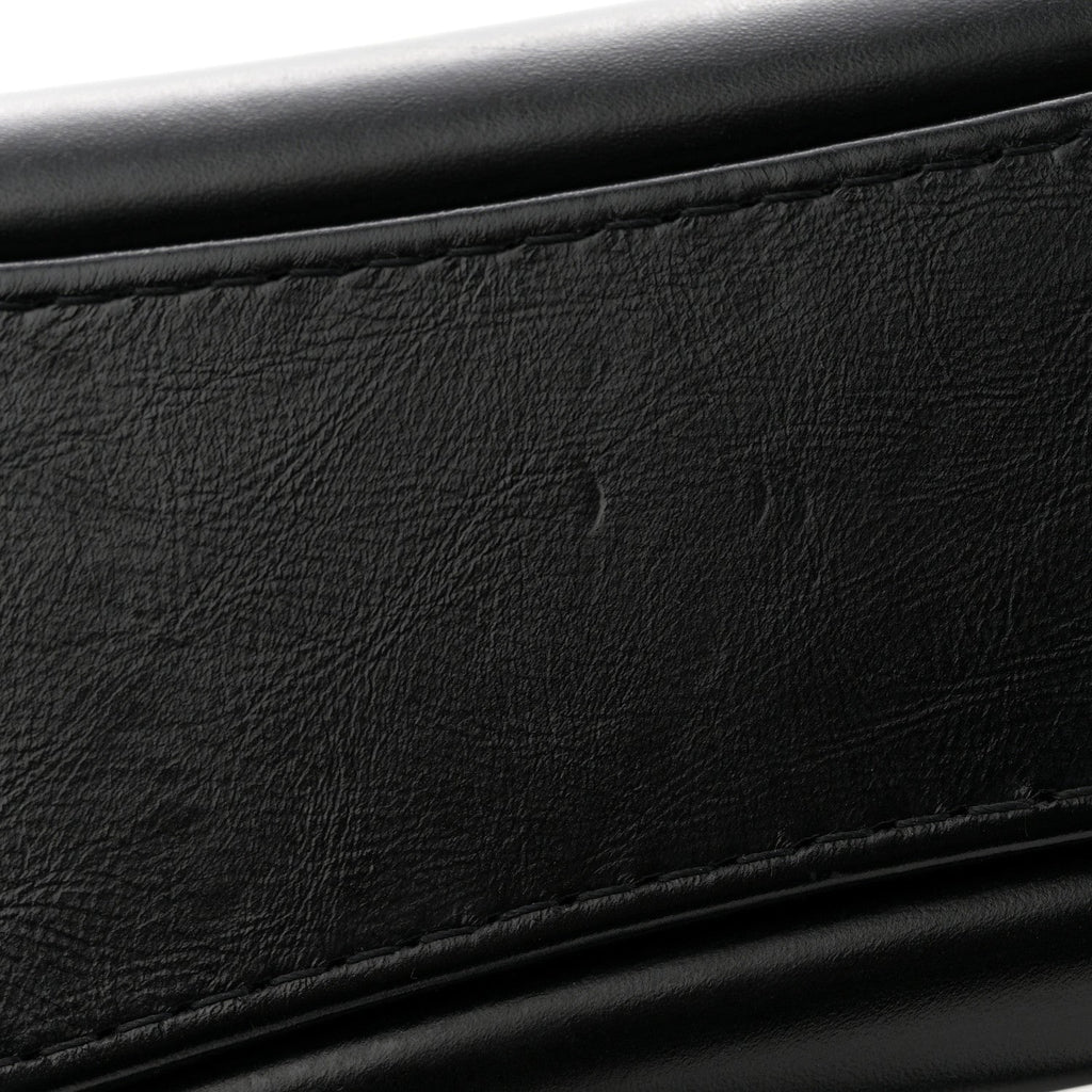 Chanel Aged Calfskin Quilted Small Gabrielle Hobo So Black