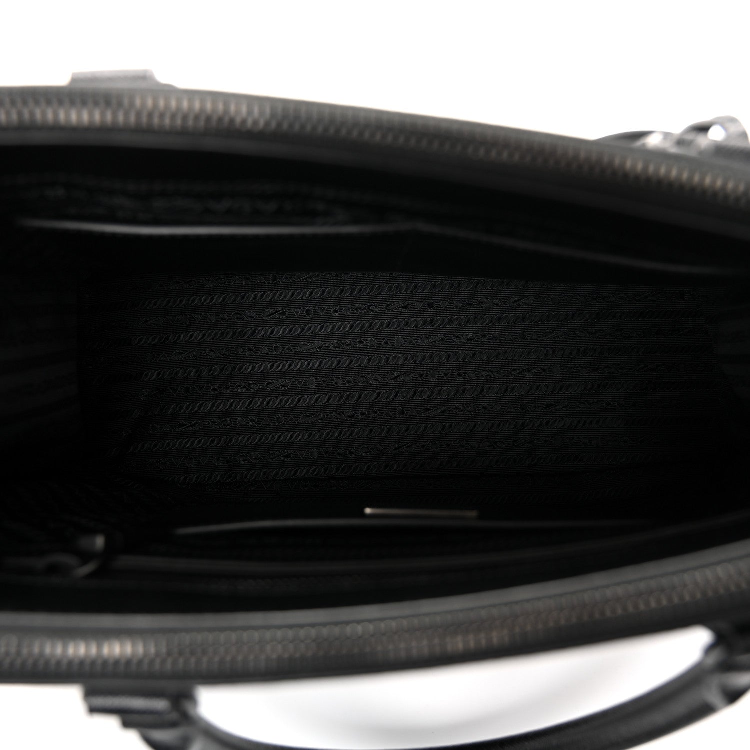 Prada Saffiano Lux Monochrome Large Galleria Double Zip Tote Black
