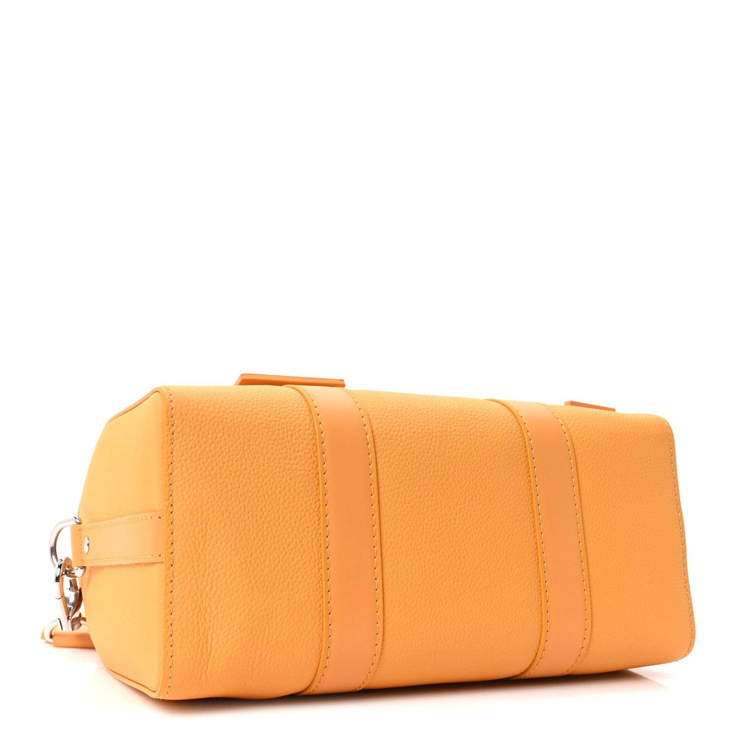 Louis Vuitton Grained Calfskin Aerogram City Keepall Safran Yellow