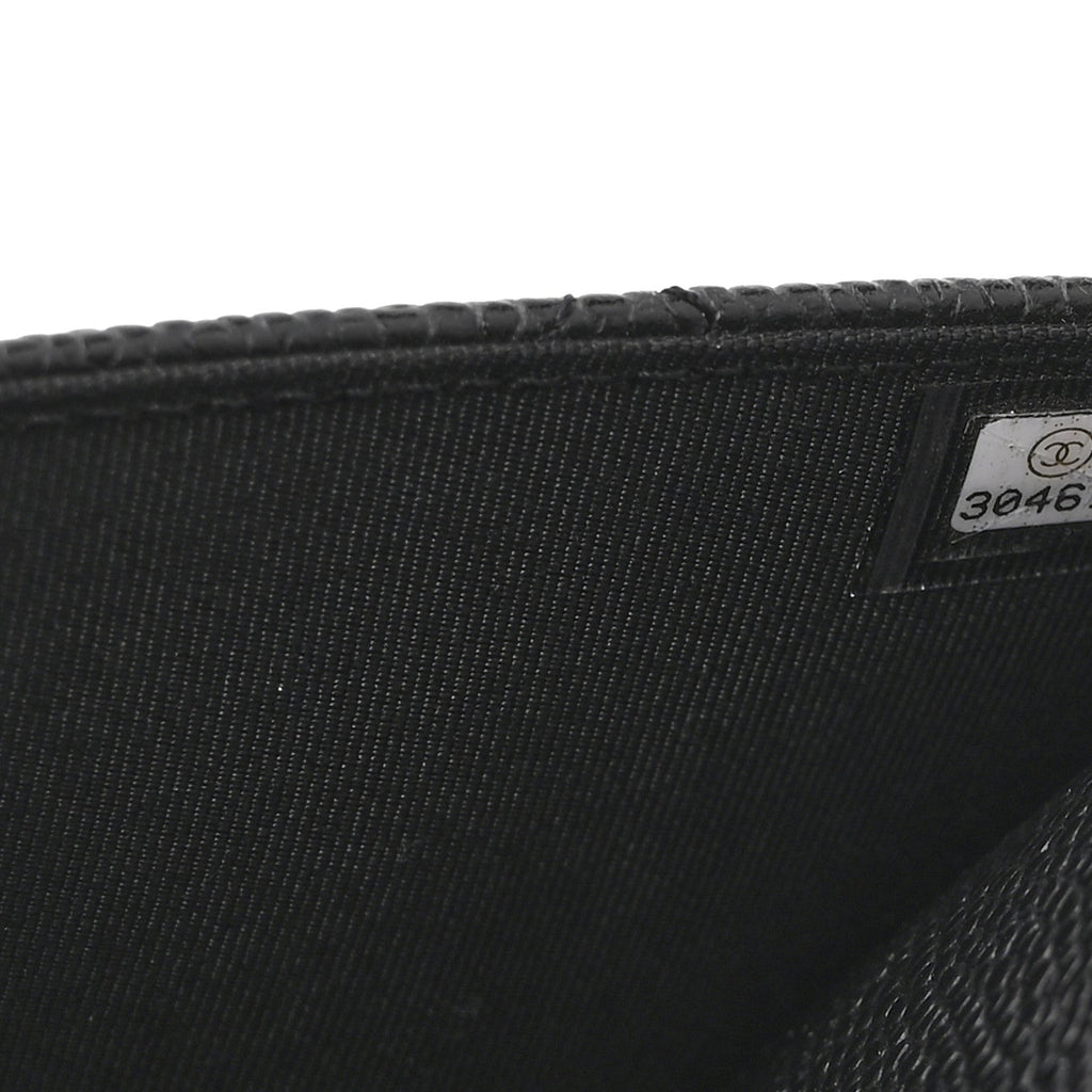 Chanel Caviar Quilted Wallet on Chain WOC Black
