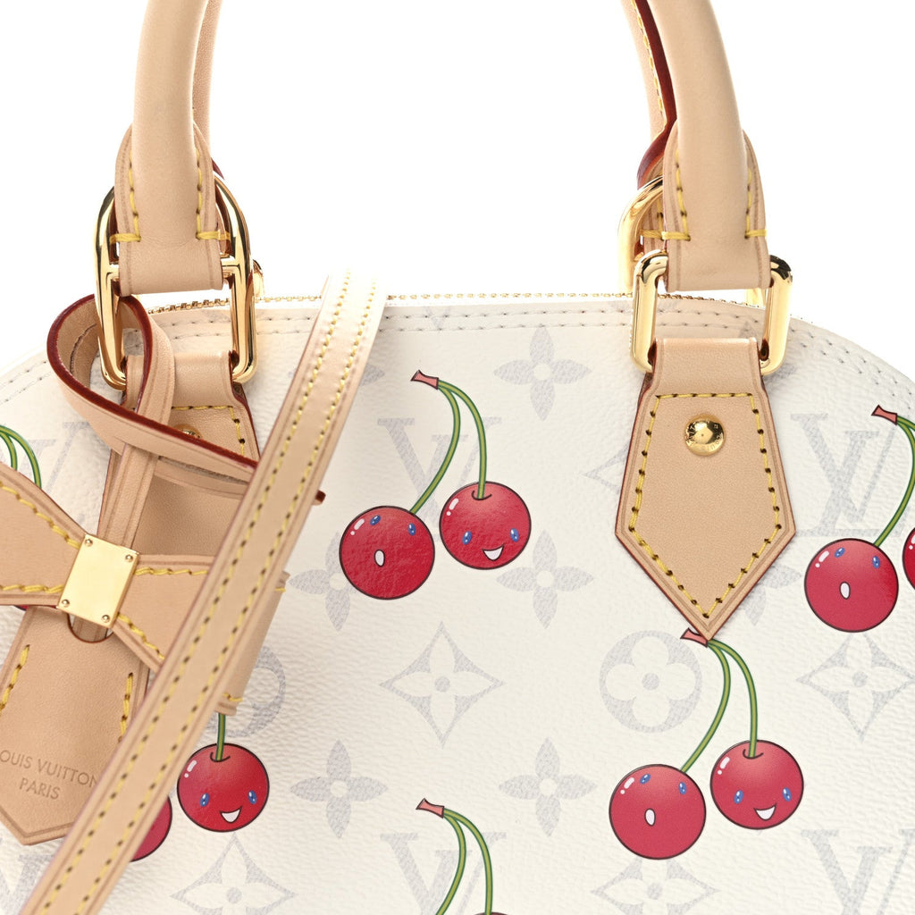 Louis Vuitton LV X TM Monogram Cerises Alma BB White