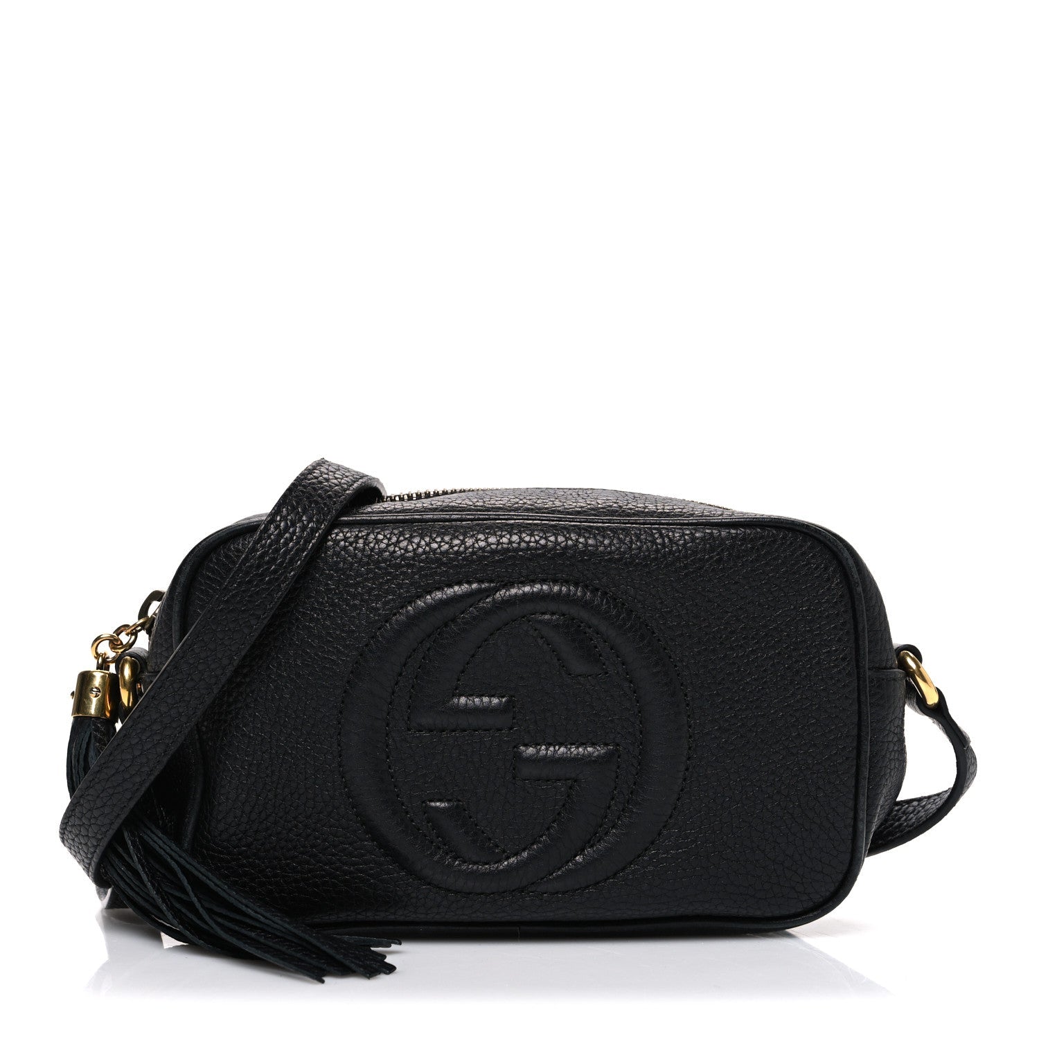 Gucci Pebbled Calfskin Mini Soho Disco Bag Black
