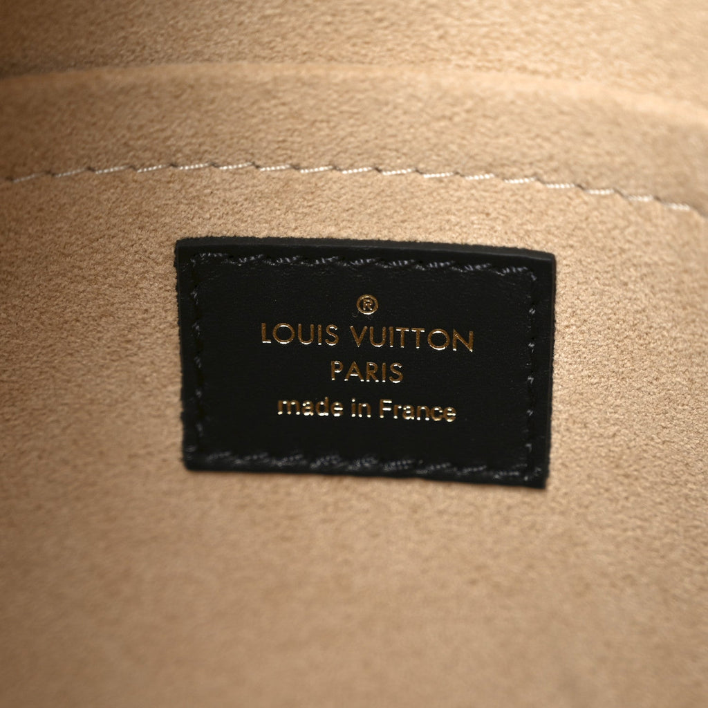Louis Vuitton Calfskin Monogram On My Side MM Laurier Green Toffee Latte Beige
