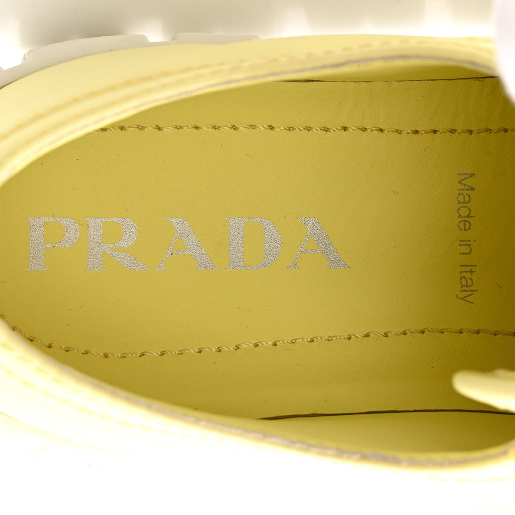 Prada Re-Nylon Gabardine Triangle Logo Double Wheel 50mm Sneakers 38 Narciso