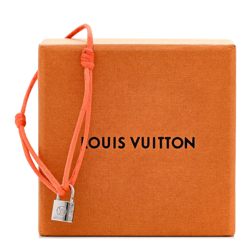 Louis Vuitton X UNICEF Sterling Silver Lockit Bracelet Orange