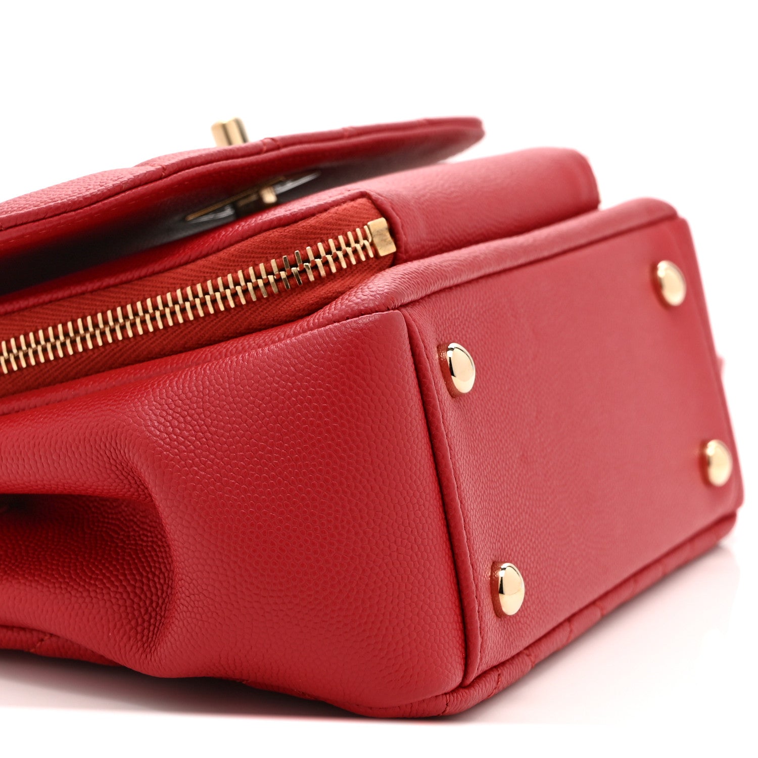 Chanel Caviar Quilted Small Business Affinity Flap Red