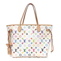 Louis Vuitton LV X TM Monogram Multicolor Neverfull MM White