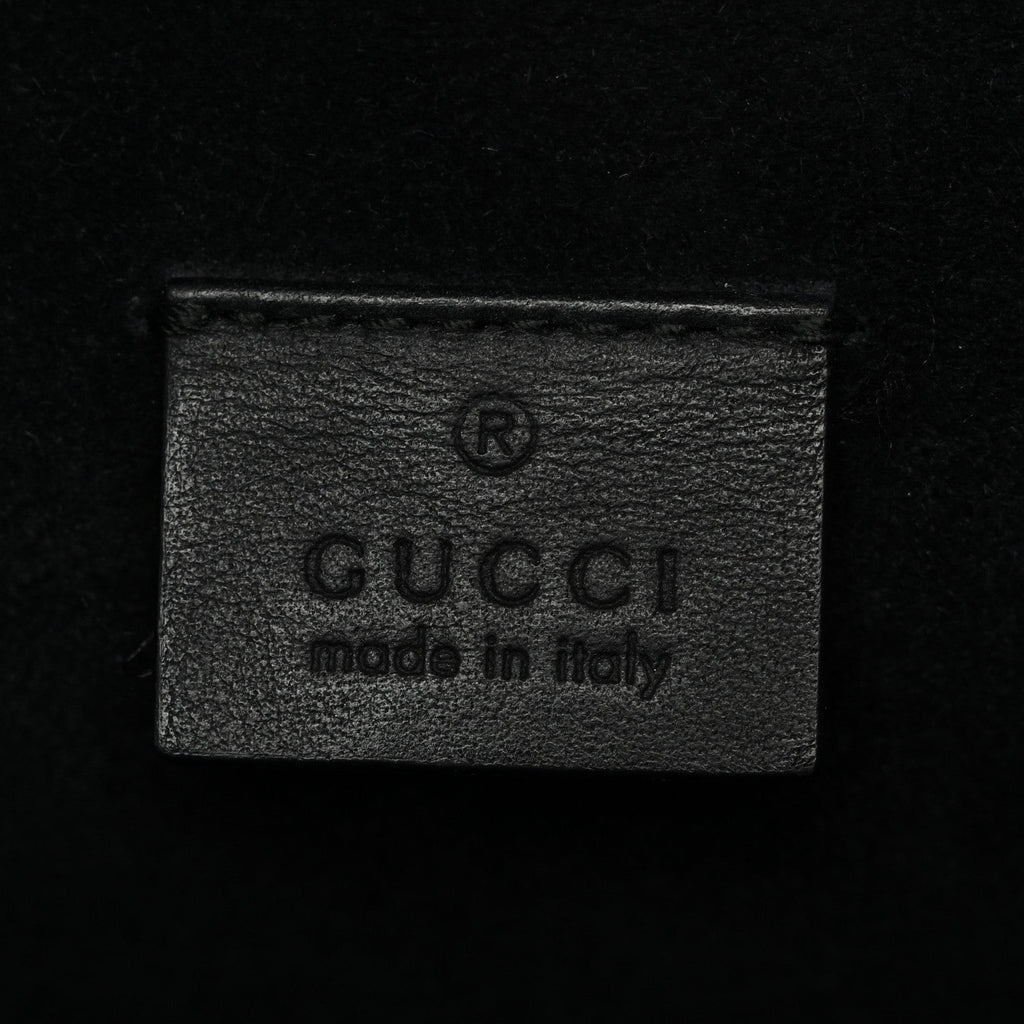 Gucci GG Supreme Monogram Crystal Small Dionysus Shoulder Bag Black