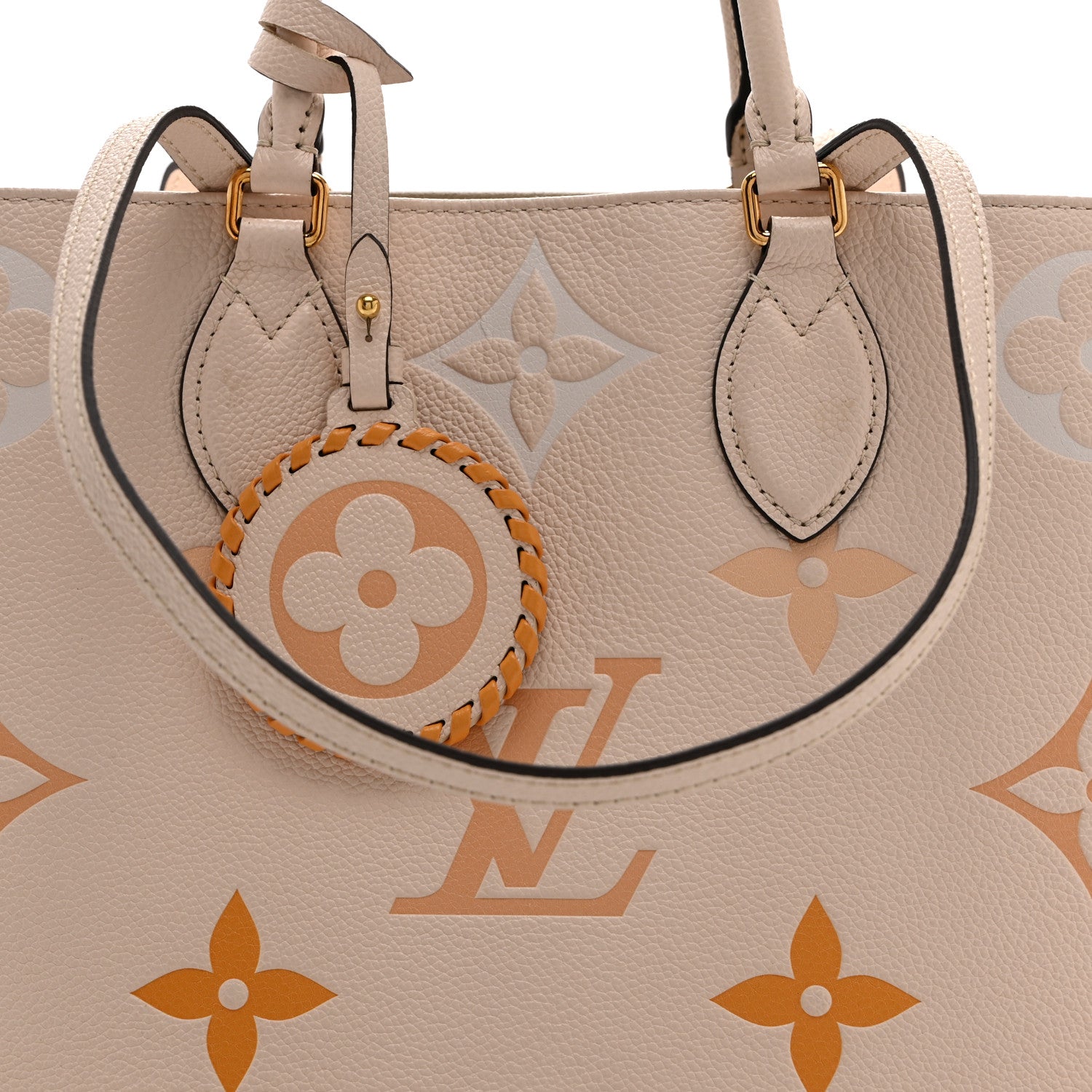 Louis Vuitton Empreinte Monogram Giant By The Pool Onthego MM Cream Saffron
