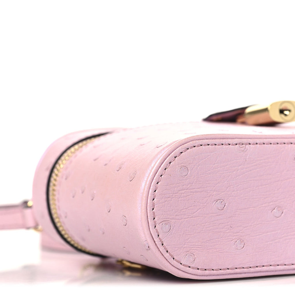 Louis Vuitton Ostrich Vanity Chain Pouch Pink