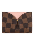 Louis Vuitton Damier Ebene Caissa Card Holder Rose Ballerine