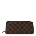 Louis Vuitton Damier Ebene Clemence Wallet Cherry