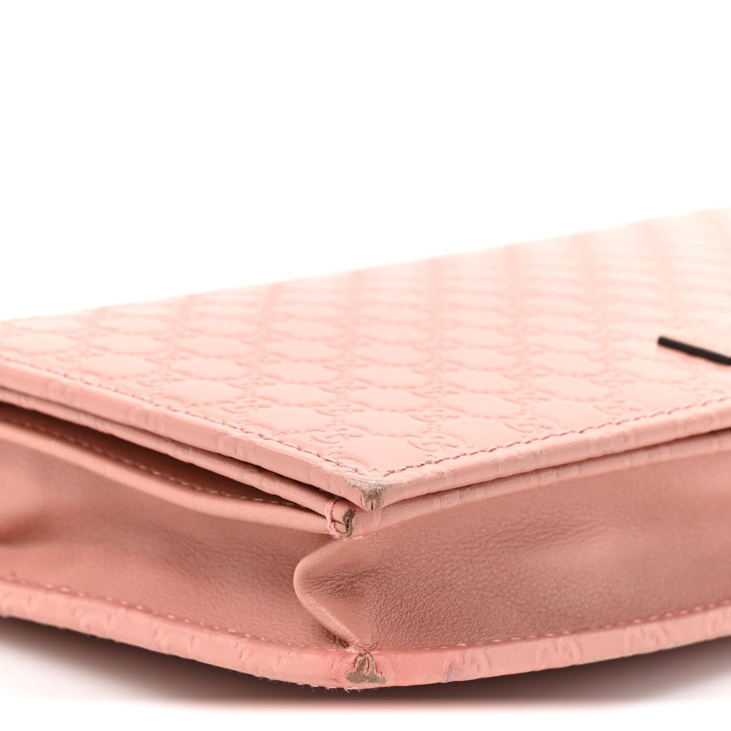 Gucci Microguccissima Crossbody Wallet Soft Pink