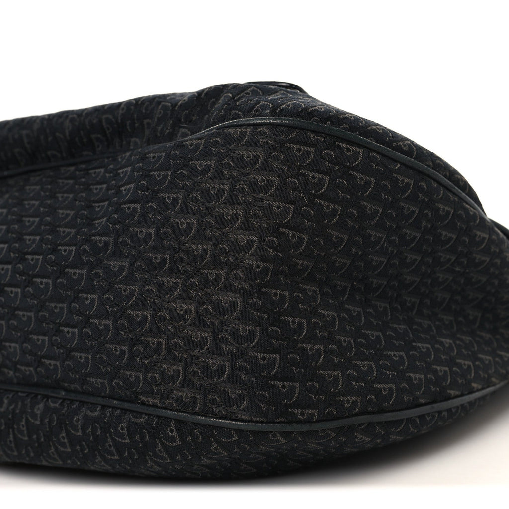 Christian Dior Canvas Diorissimo Buckle Messenger Black