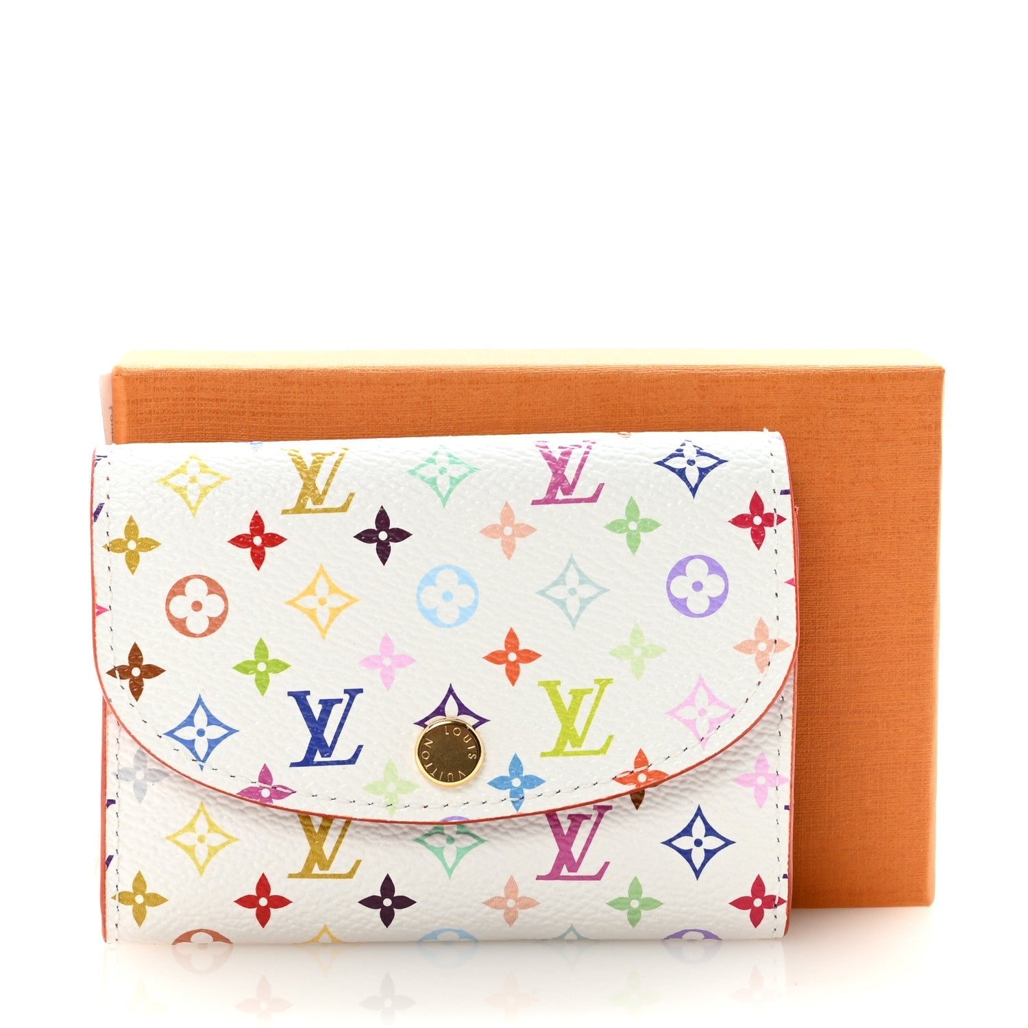 Louis Vuitton LV X TM Monogram Multicolor Rosalie Coin Purse White Kawaii Pink