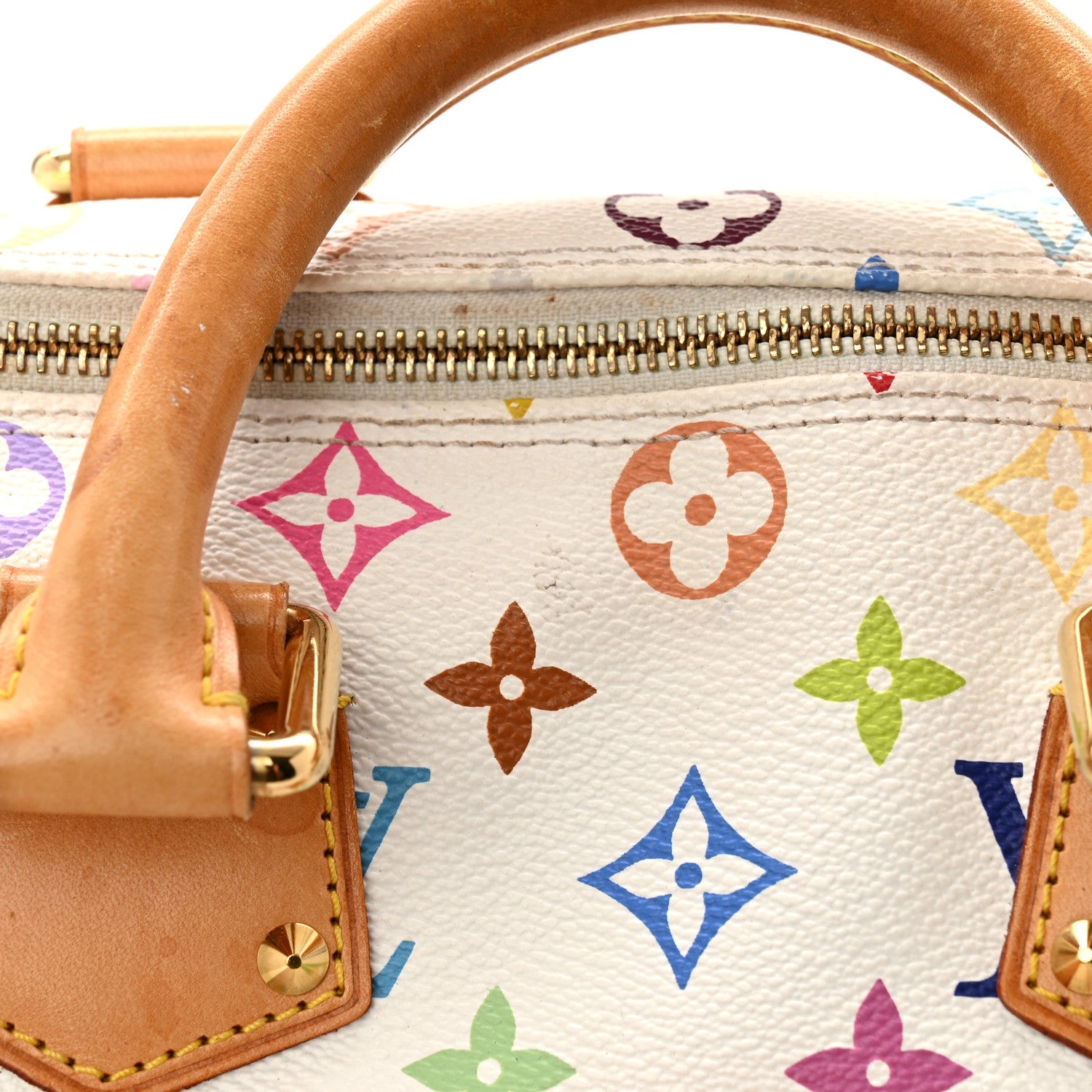 Louis Vuitton Monogram Multicolor Speedy 30 White
