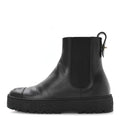 Calfskin Cap Toe CC Ankle Boots 37 Black