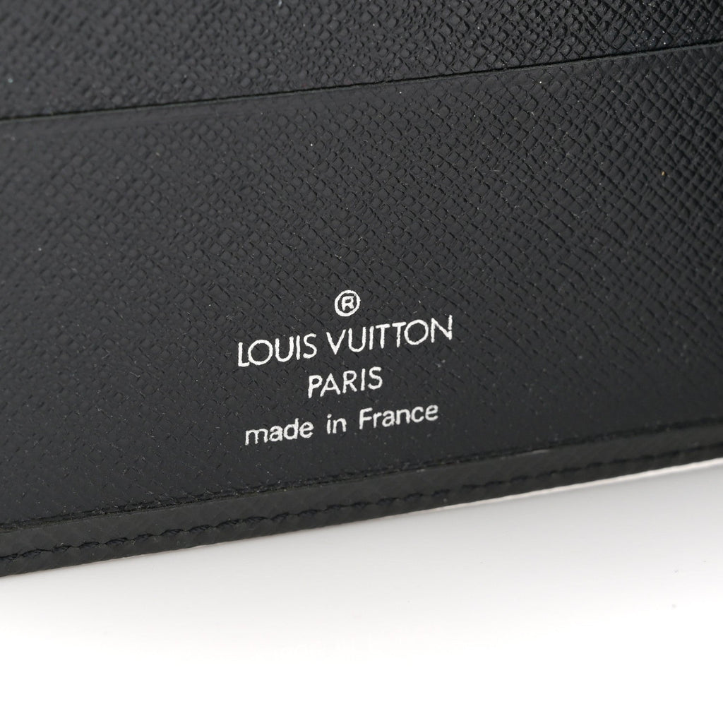 Louis Vuitton Taiga Compact Bi-Fold Wallet Black
