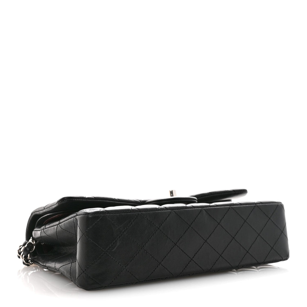 Chanel Lambskin Quilted Medium Double Flap Black