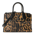 Louis Vuitton Canvas Calfskin Wild Animal Print City Steamer EW Marron