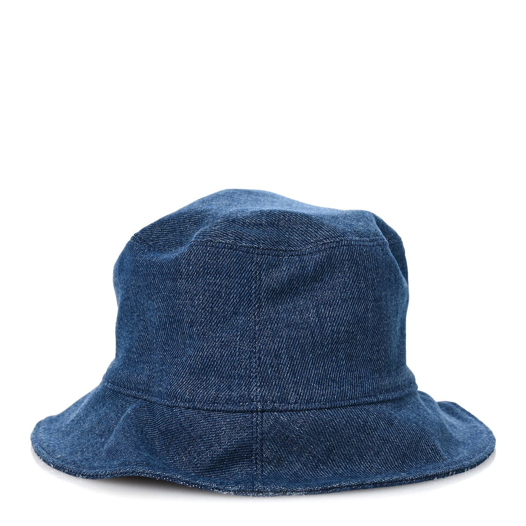 Louis Vuitton Monogram Denim Reversible Everyday Bucket Hat M Blue