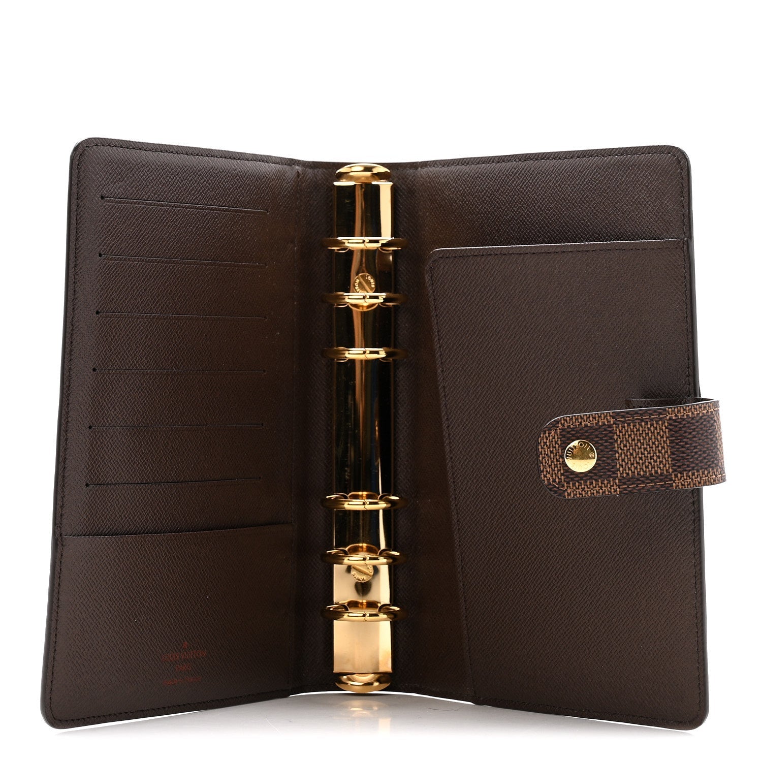 Louis Vuitton Damier Ebene Medium Ring Agenda Cover