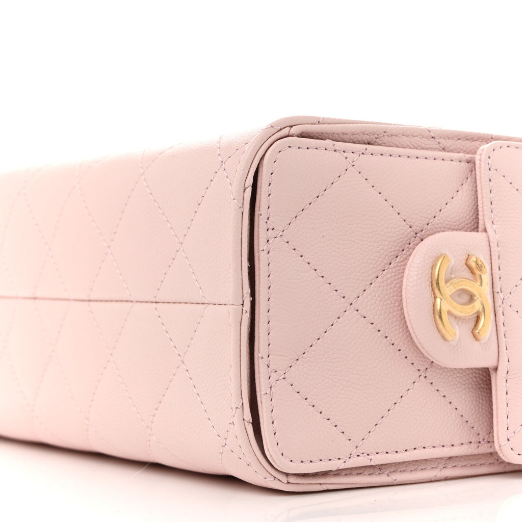 Chanel Caviar Quilted Mini Chanel 25 Handbag Light Pink