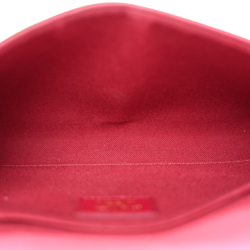 Louis Vuitton Monogram Pochette Felicie Chain Wallet Fuchsia