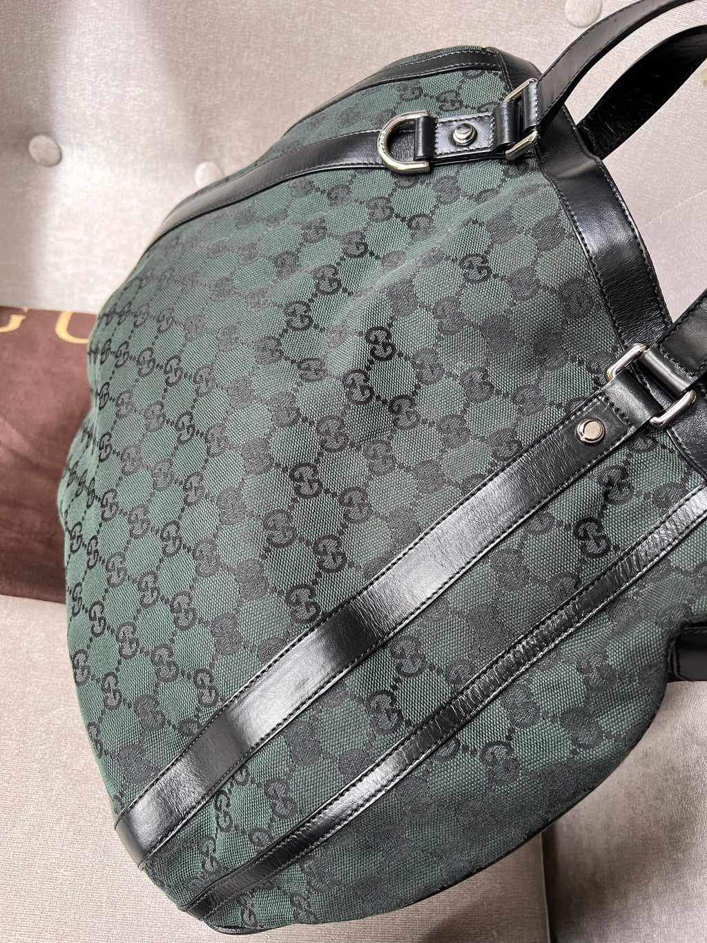 Gucci Abbey Convertible GG Canvas Tote