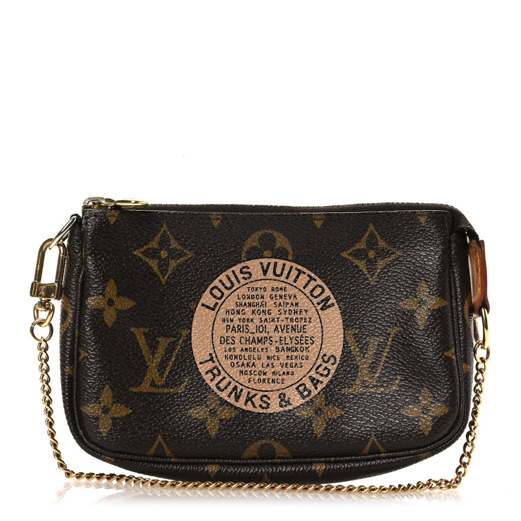 Louis Vuitton Monogram Complice Trunks and Bags Mini Pochette Accessories Beige