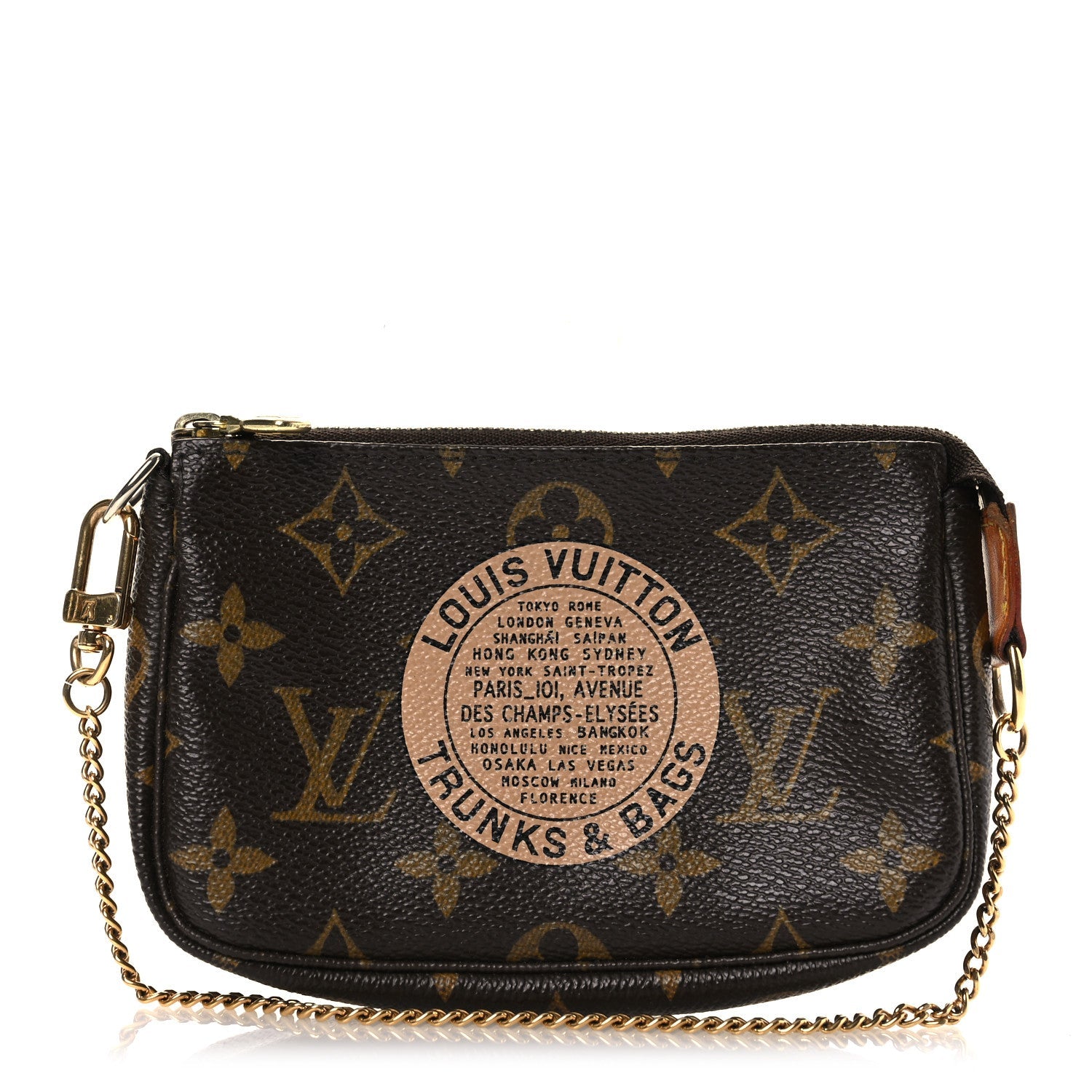 Louis Vuitton Monogram Complice Trunks and Bags Mini Pochette Accessories Beige