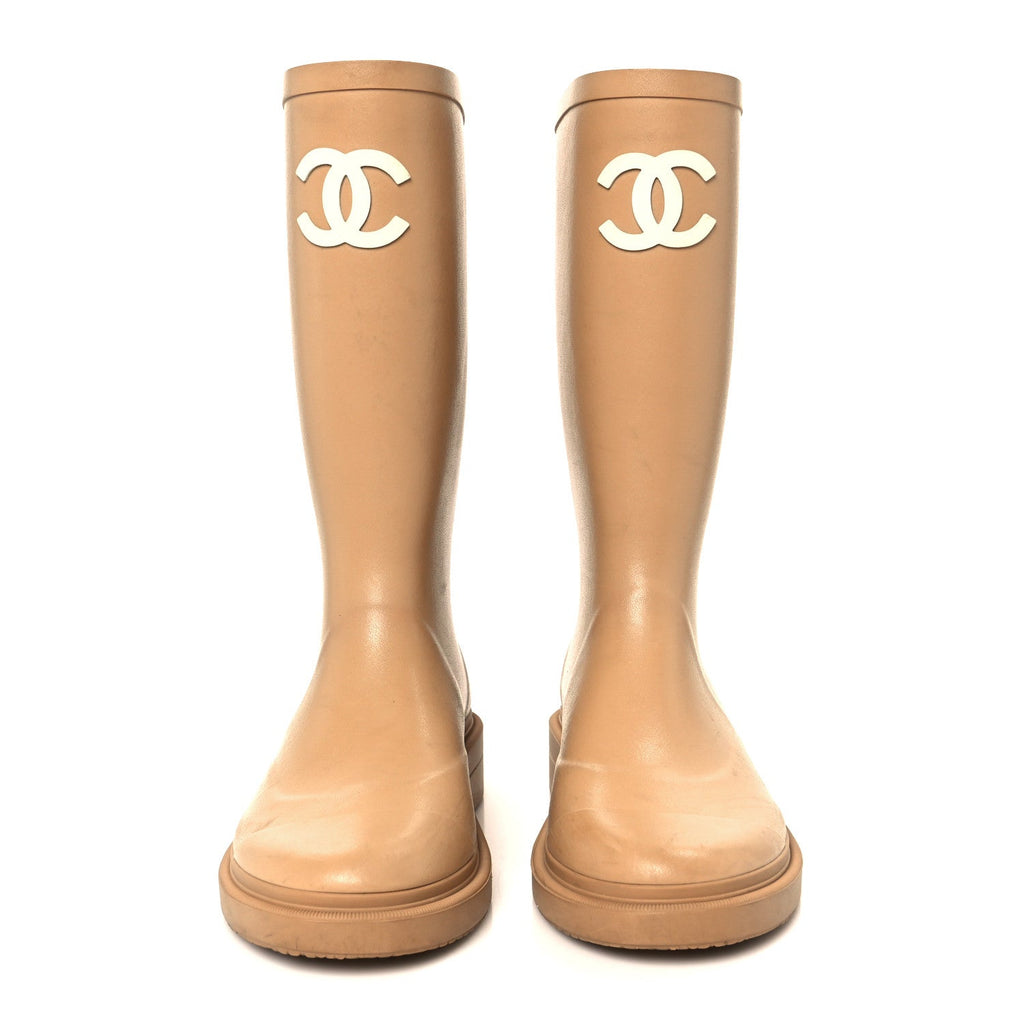 Caoutchouk CC High Boots 37 Beige