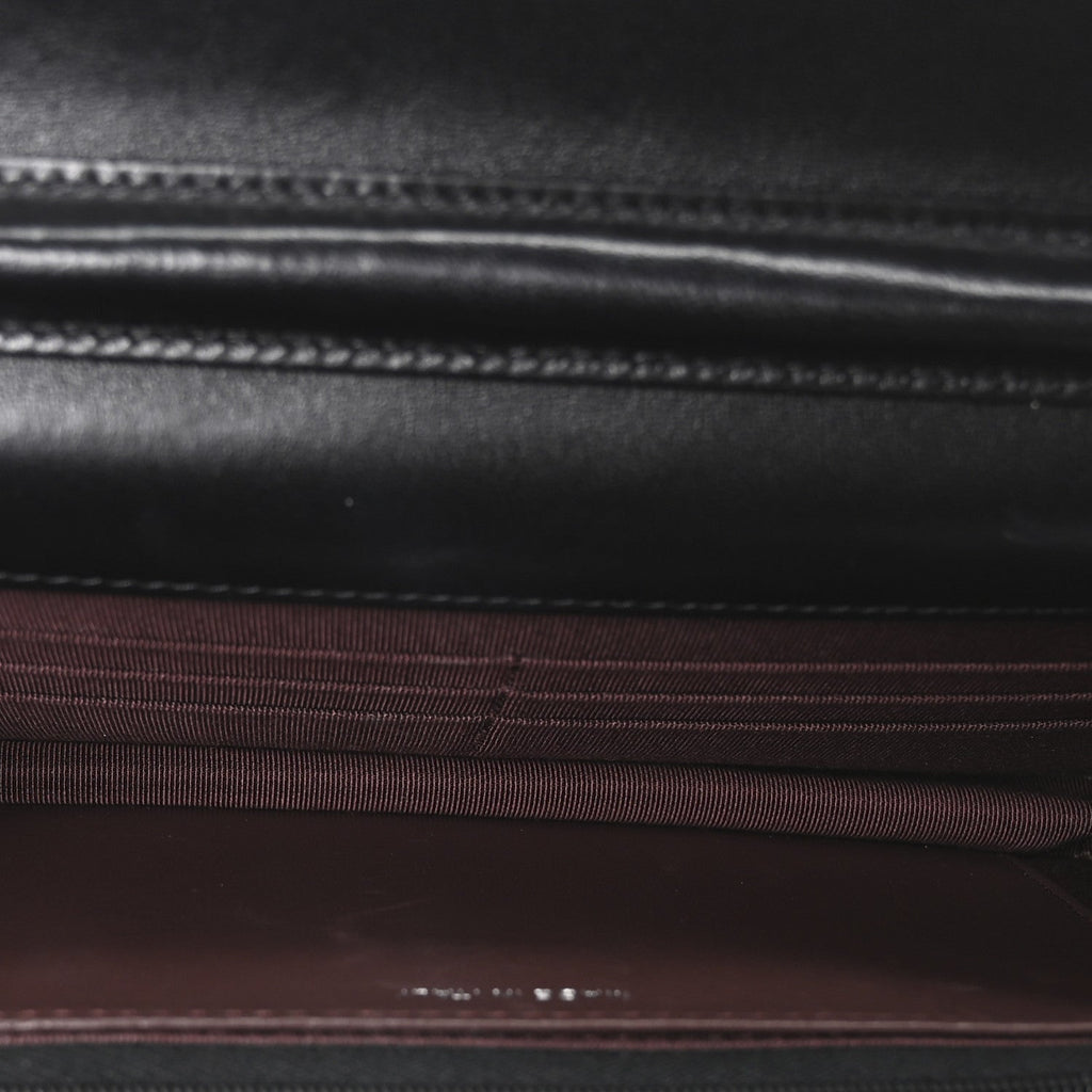 Chanel Lambskin Quilted Wallet On Chain WOC Black