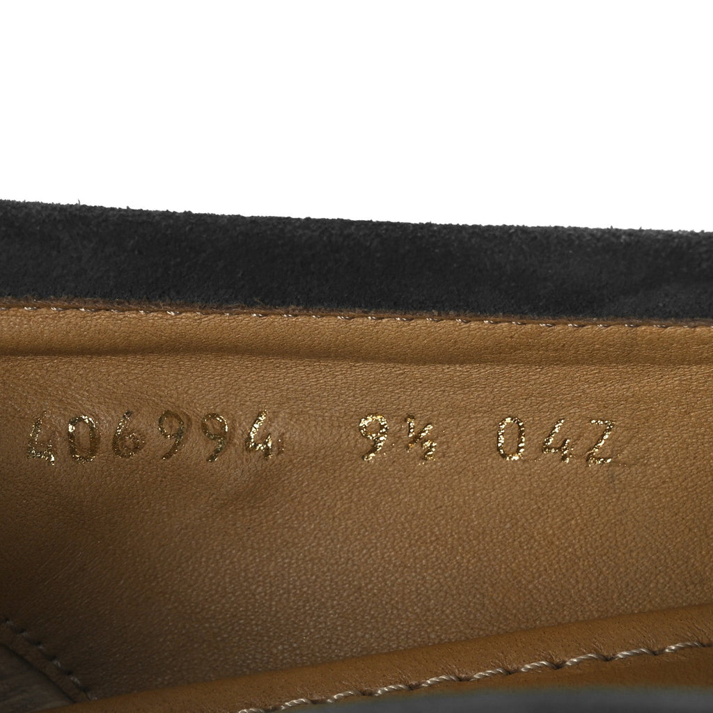 Gucci Suede Horsebit Mens Jordaan Loafers 9.5 Green