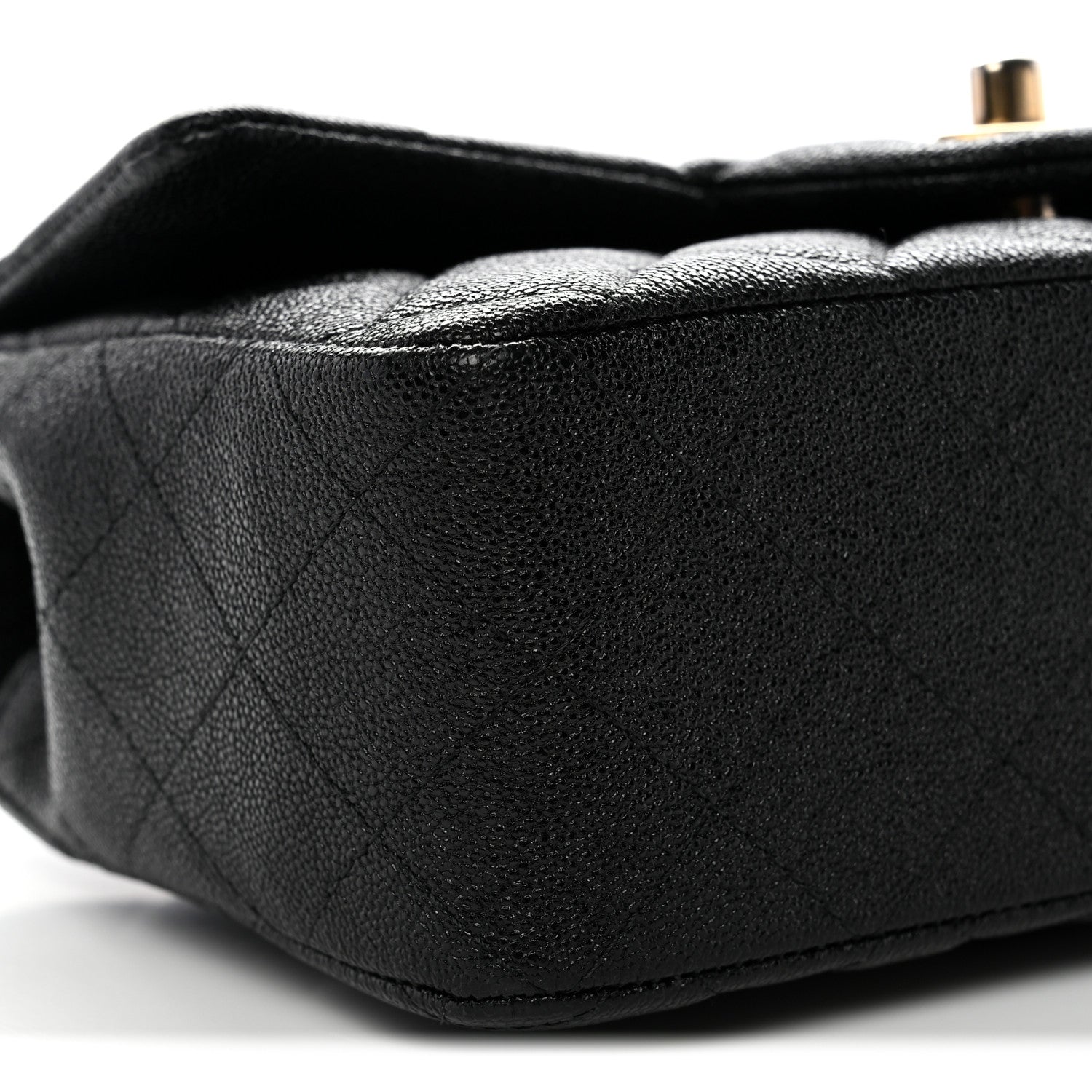 Chanel Caviar Quilted Mini Top Handle Rectangular Flap Black