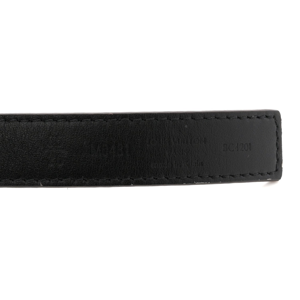 Louis Vuitton Calfskin Monogram 20mm LV Initiales Reversible Belt 65 26 Black