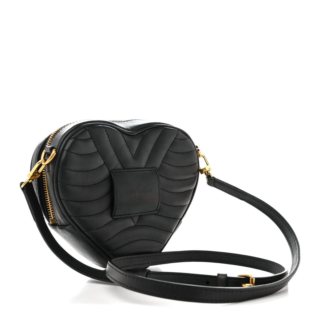 Louis Vuitton Calfskin New Wave Heart Bag Black
