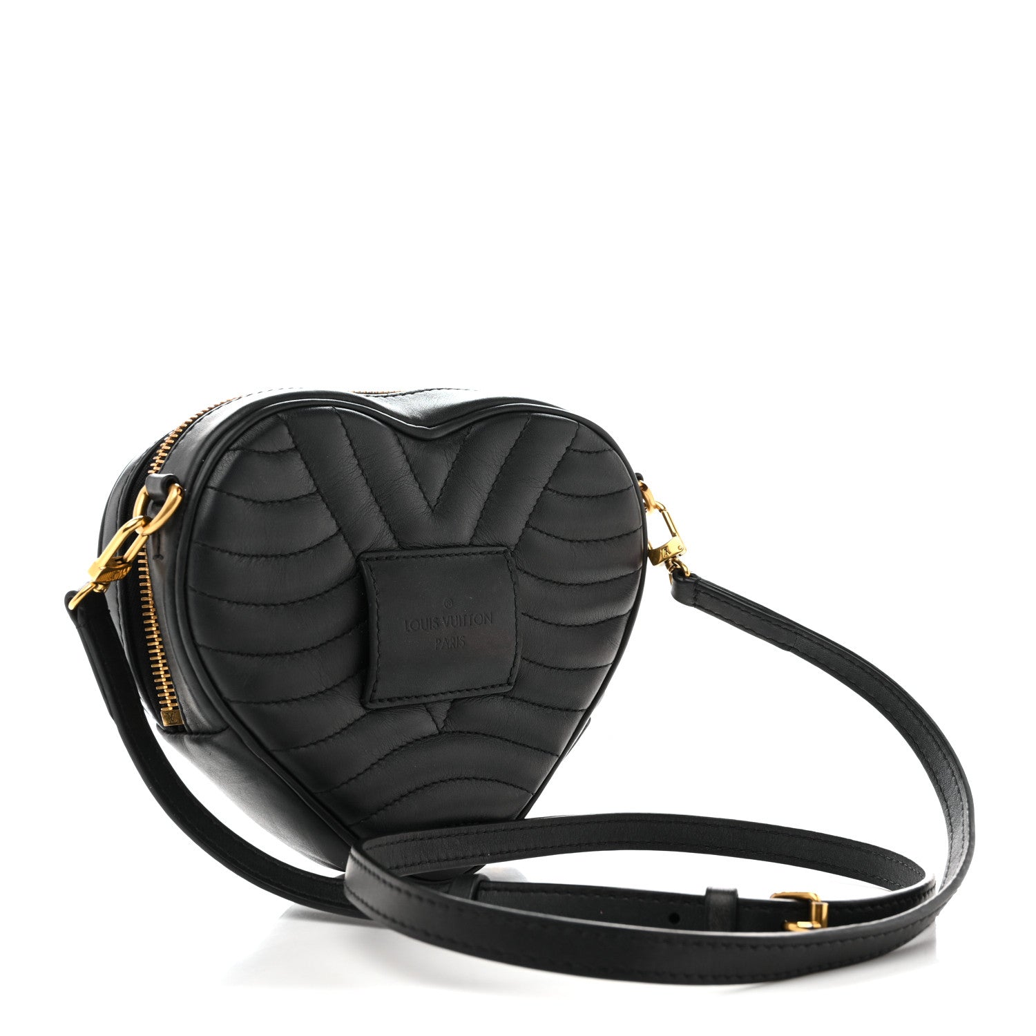 Louis Vuitton Calfskin New Wave Heart Bag Black