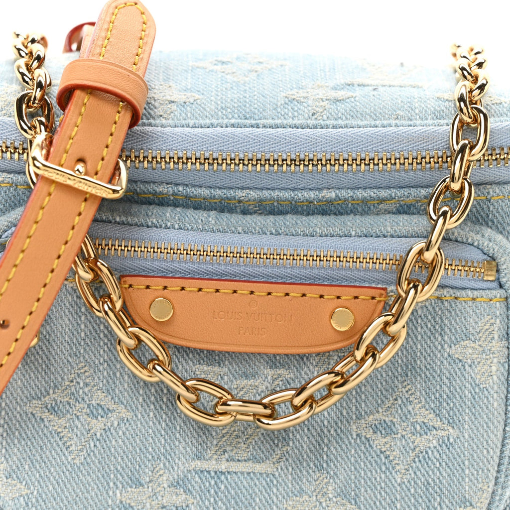 Louis Vuitton Monogram Denim Mini Bumbag Sky Blue