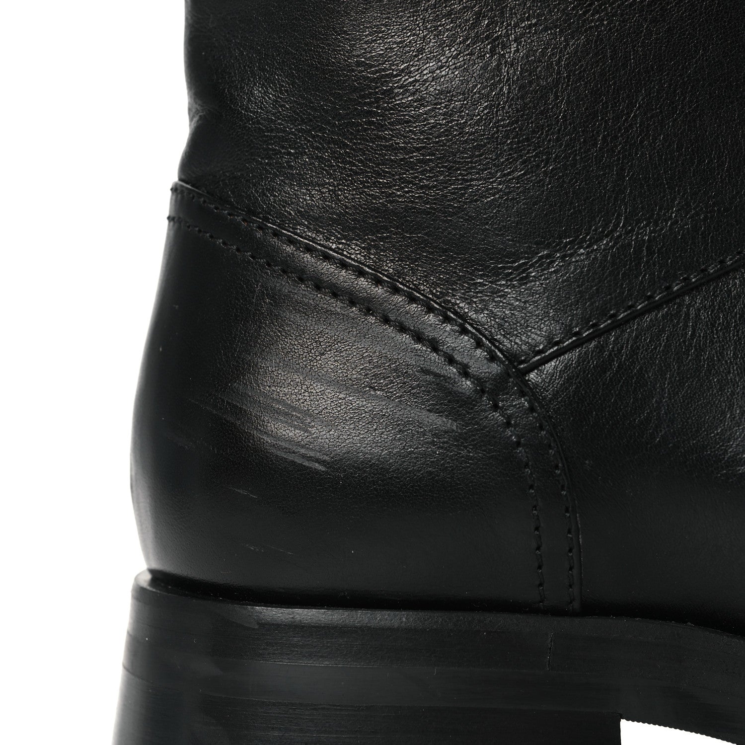 Calfskin Knit CC Short Boots 41 Black