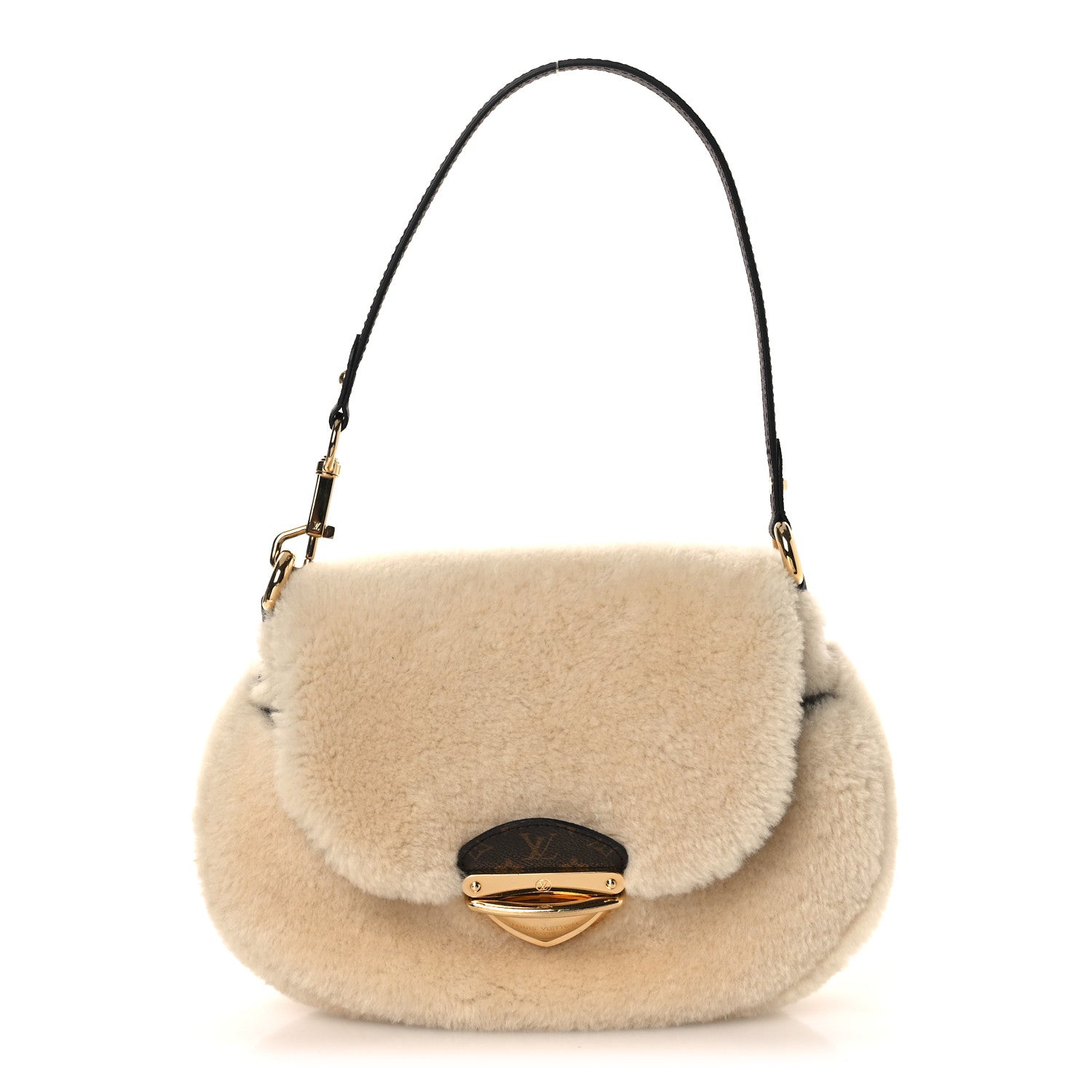 Louis Vuitton Shearling Monogram Sunset Cream