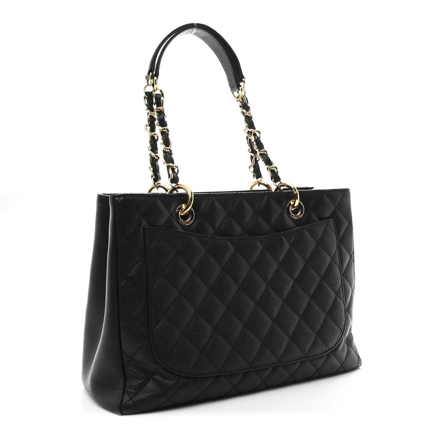 Chanel Caviar Quilted Grand Shopping Tote GST Black